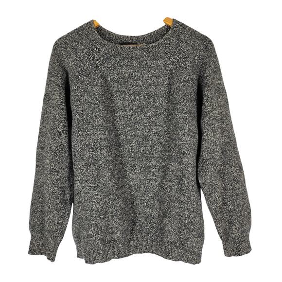 A.P.C. MEN'S HEATHER GRAY 100% LAMBS WOOL PULLOVER CREWNECK SWEATER SIZE XL - Picture 1 of 9